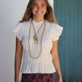 BLUSA FRUNCES CRUDA