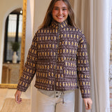 CHAQUETA ACOLCHADA ESTAMPADA