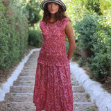 VESTIDO NIDO PALMERAS ROSA