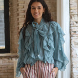BLUSA OSUNA LAZO CELESTE