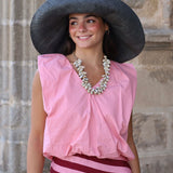 BLUSA GLOBO ROSA