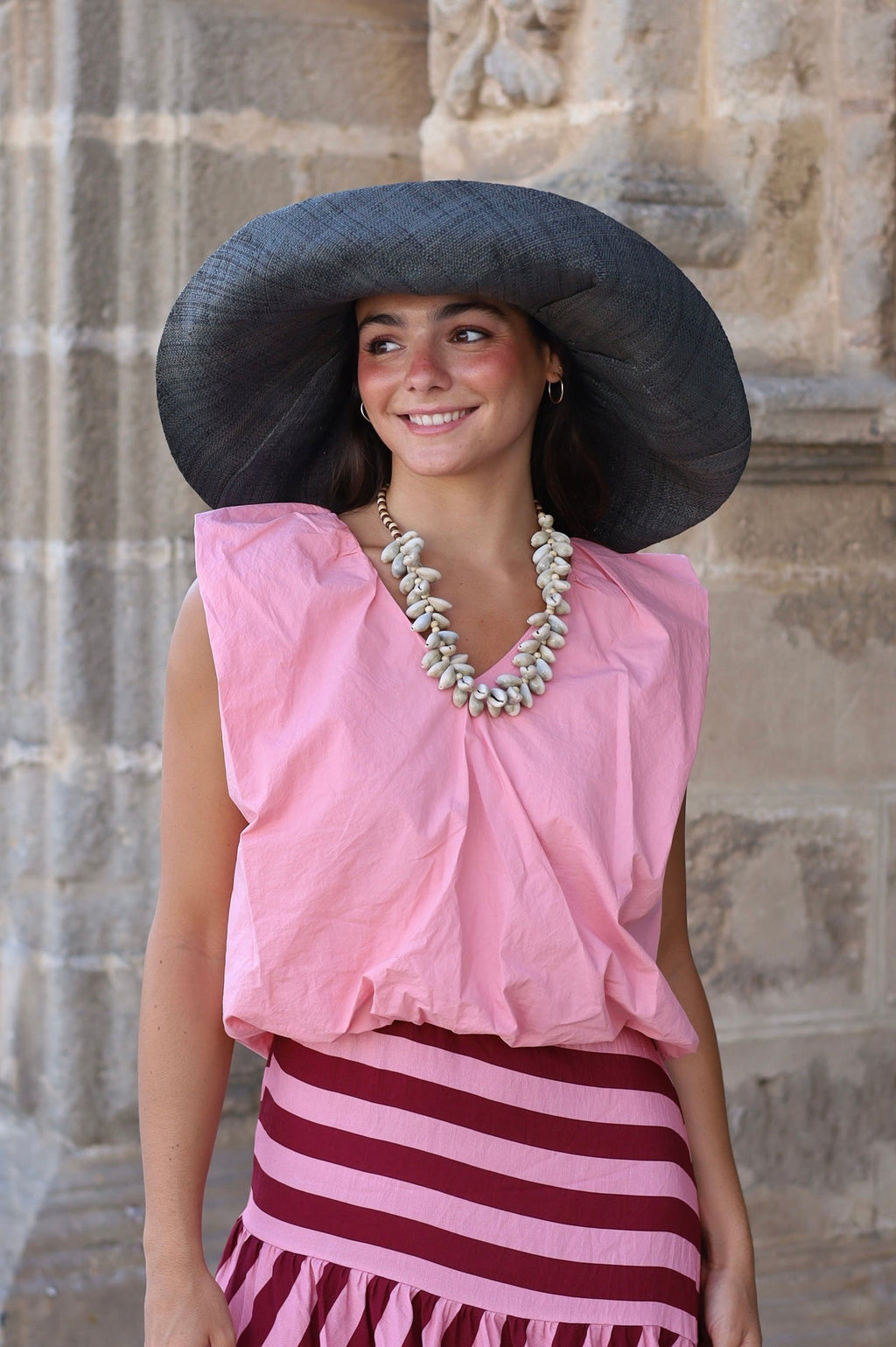 BLUSA GLOBO ROSA