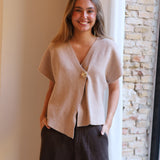 TOP PUNTO BOTON BEIGE