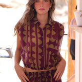 BLUSA ONDAS BERENJENA