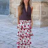 FALDA VOLANTES NOELIA BLANCA