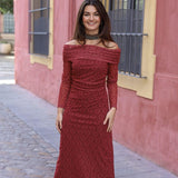 VESTIDO CELIA TUL CALDERO