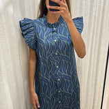 VESTIDO CAÑOS AZUL