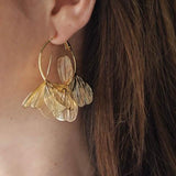 PENDIENTES ARO FLOR