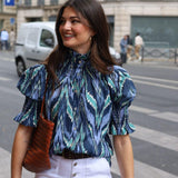 BLUSA IKAT AZUL