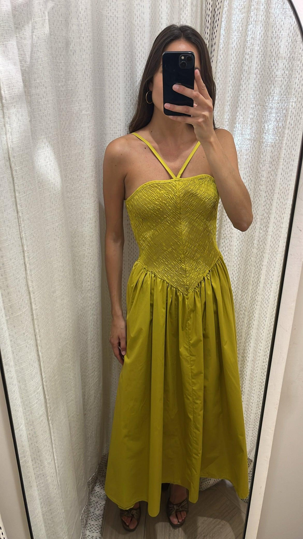 VESTIDO GABRIELA MOSTAZA