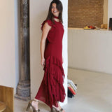 VESTIDO NOELIA BURDEOS