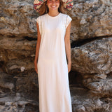 VESTIDO TACHUELAS CRUDO