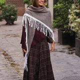 PONCHO FLECOS BICOLOR