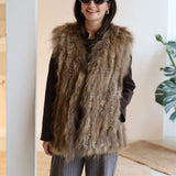 CHALECO PLUMAS NATURAL