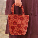 BOLSO TERCIOPELO TEJA