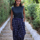 PANTALON CUADROS TOKIO MORADO