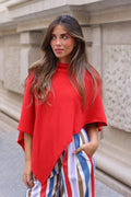 PONCHO MARTA ROJO