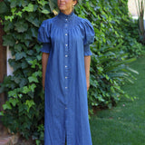 VESTIDO DENIM MANGA FAROL
