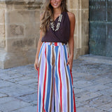 PANTALON ANCHO RAYAS