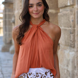 TOP AZAHAR NARANJA