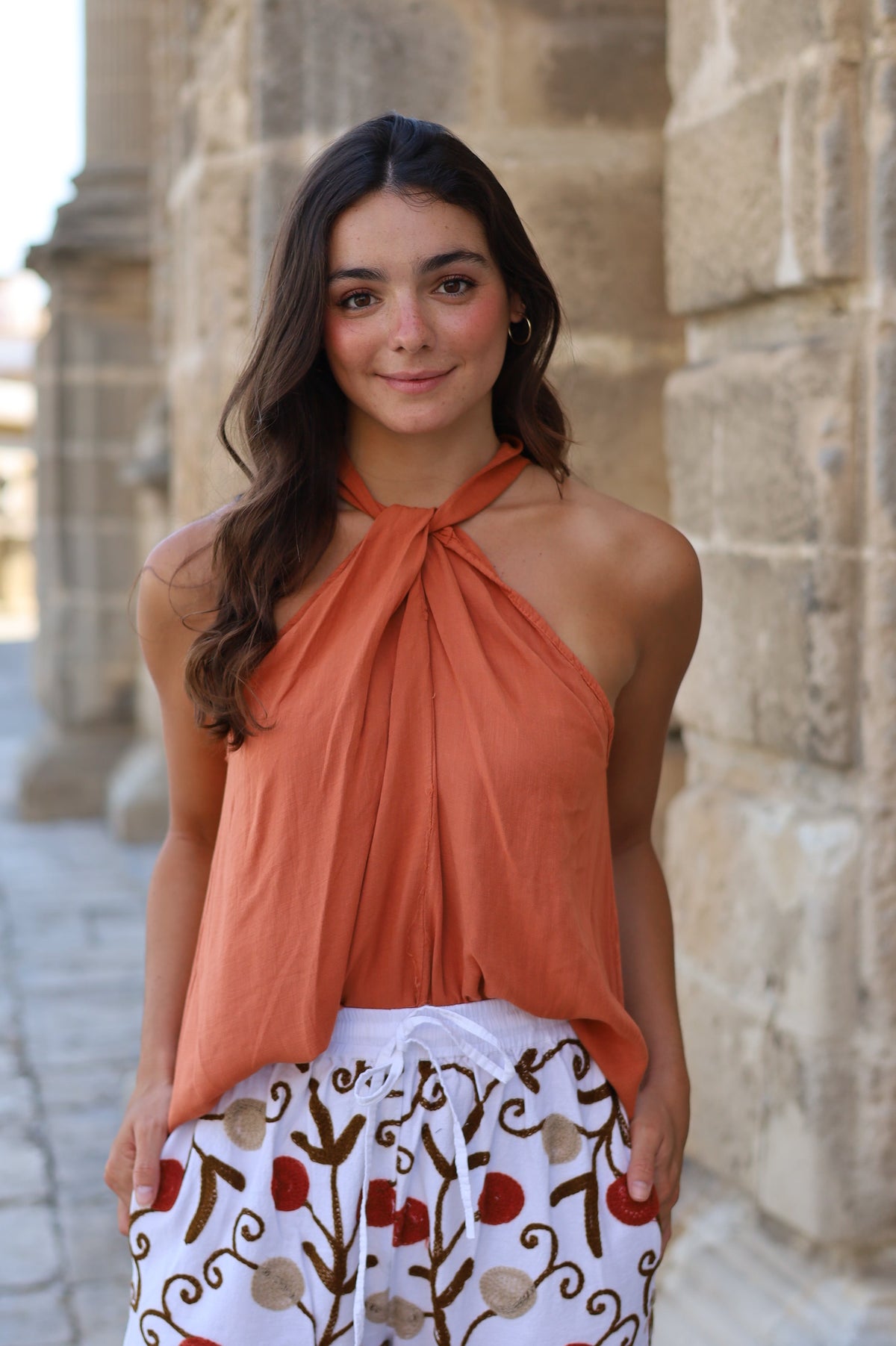 TOP AZAHAR NARANJA