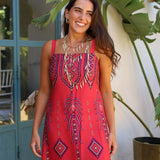 VESTIDO AFRICA FUCSIA