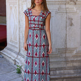 VESTIDO LAGOS BURDEOS