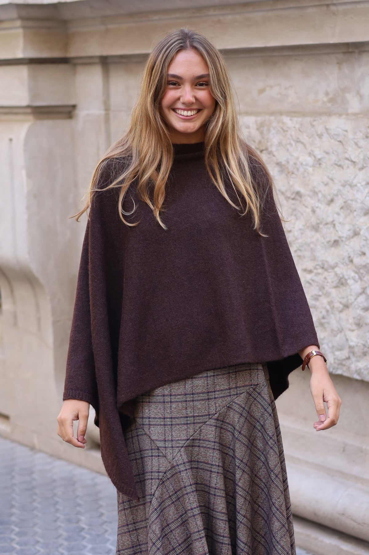 PONCHO ELENA MARRÓN