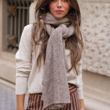 BUFANDA CALADA CAMEL