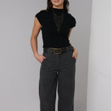 PANTALON BELEN RAYAS ANTRACITA