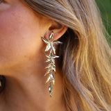 PENDIENTES HOJAS DORADOS