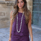 TOP PERFORADO BERENJENA