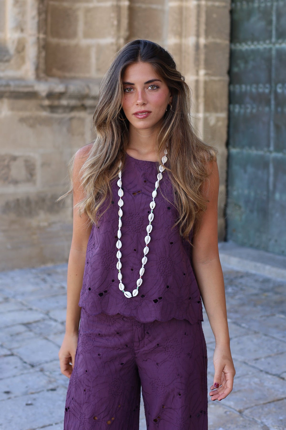 TOP PERFORADO BERENJENA