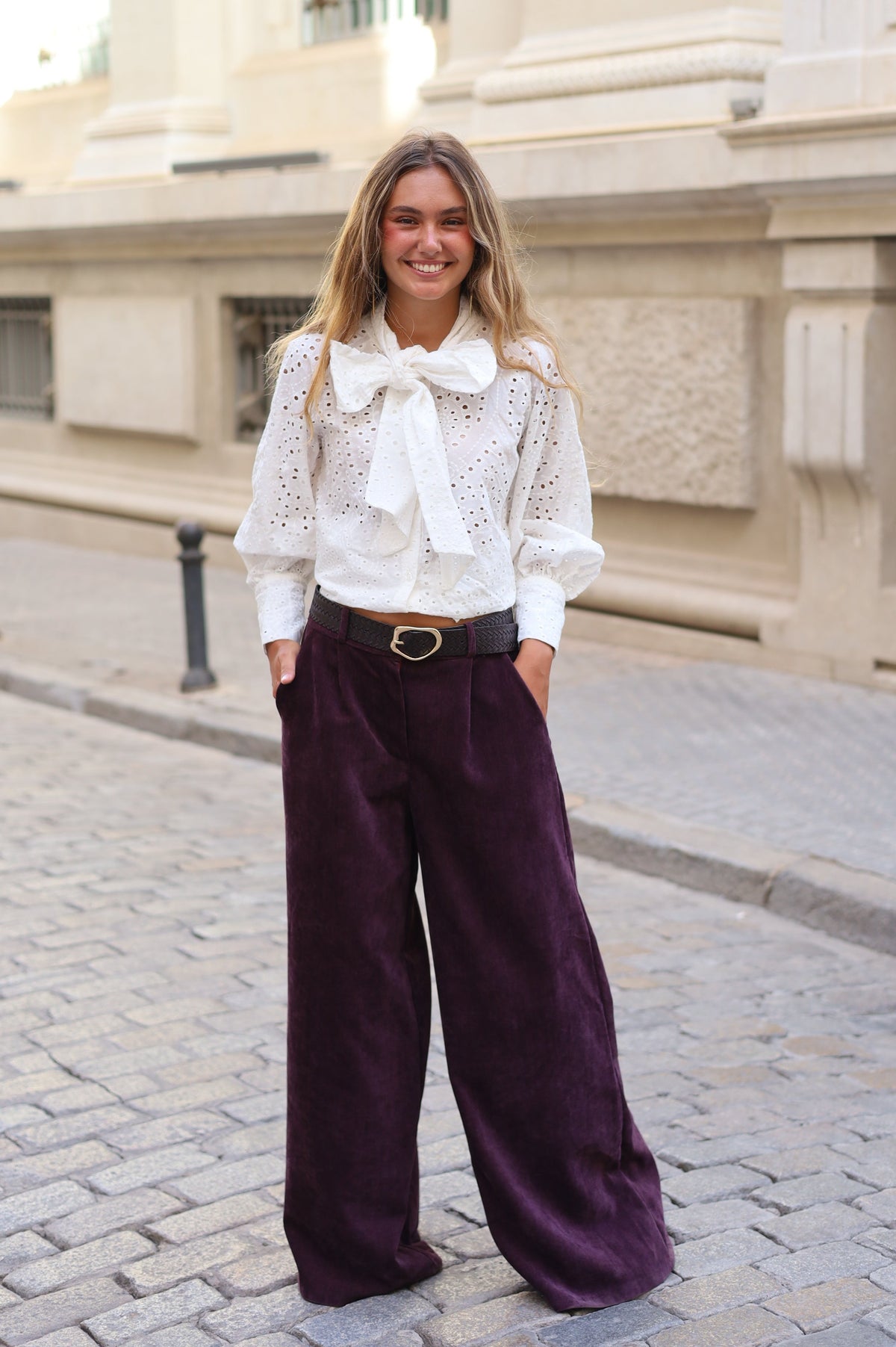 PANTALÓN ALMUDENA MORADO