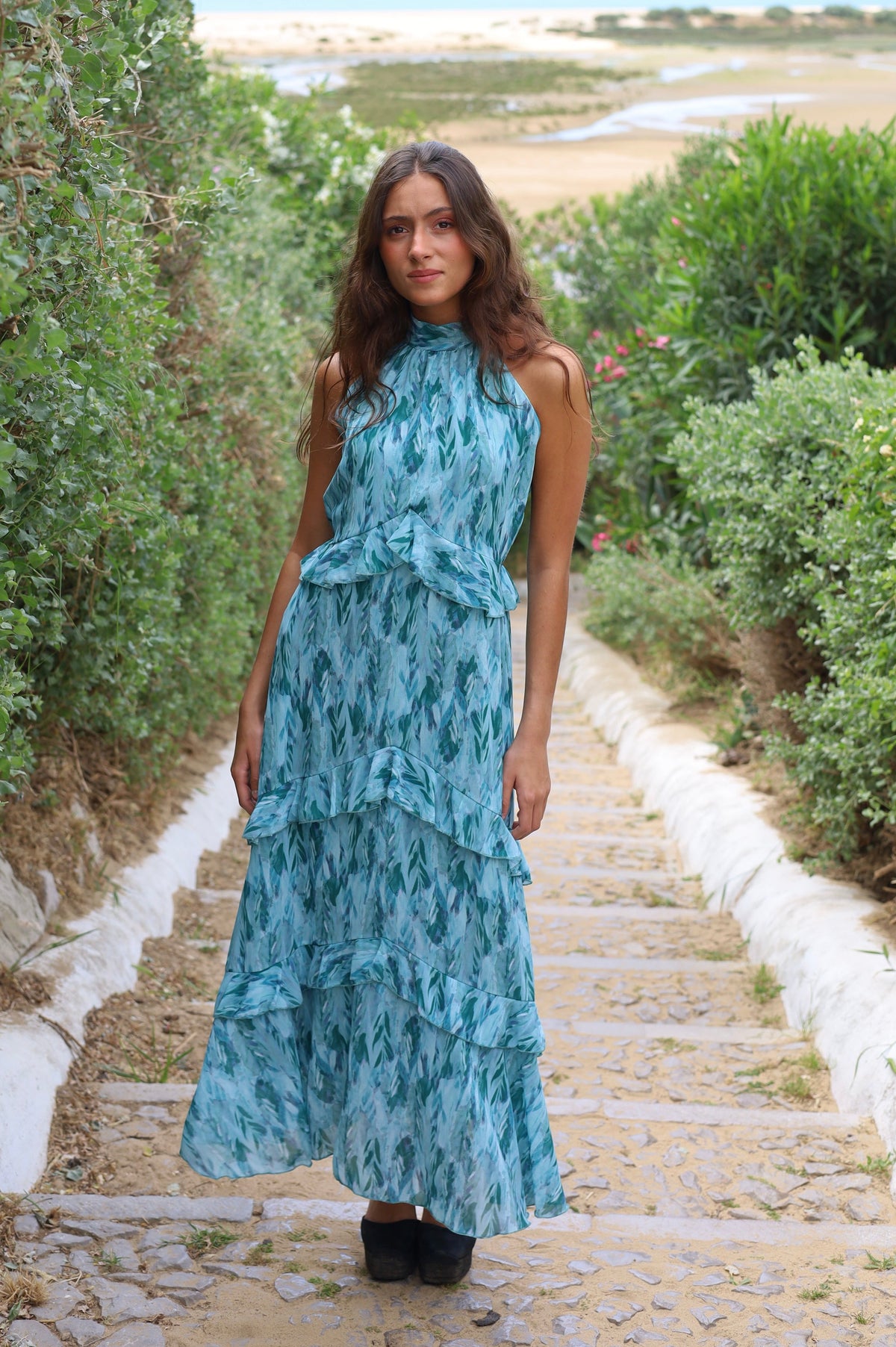 VESTIDO VEJER TURQUESA
