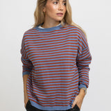 JERSEY RAYAS AZUL Y NARANJA
