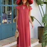VESTIDO TUL FATIMA TEJA
