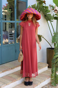 VESTIDO TUL FATIMA CORAL