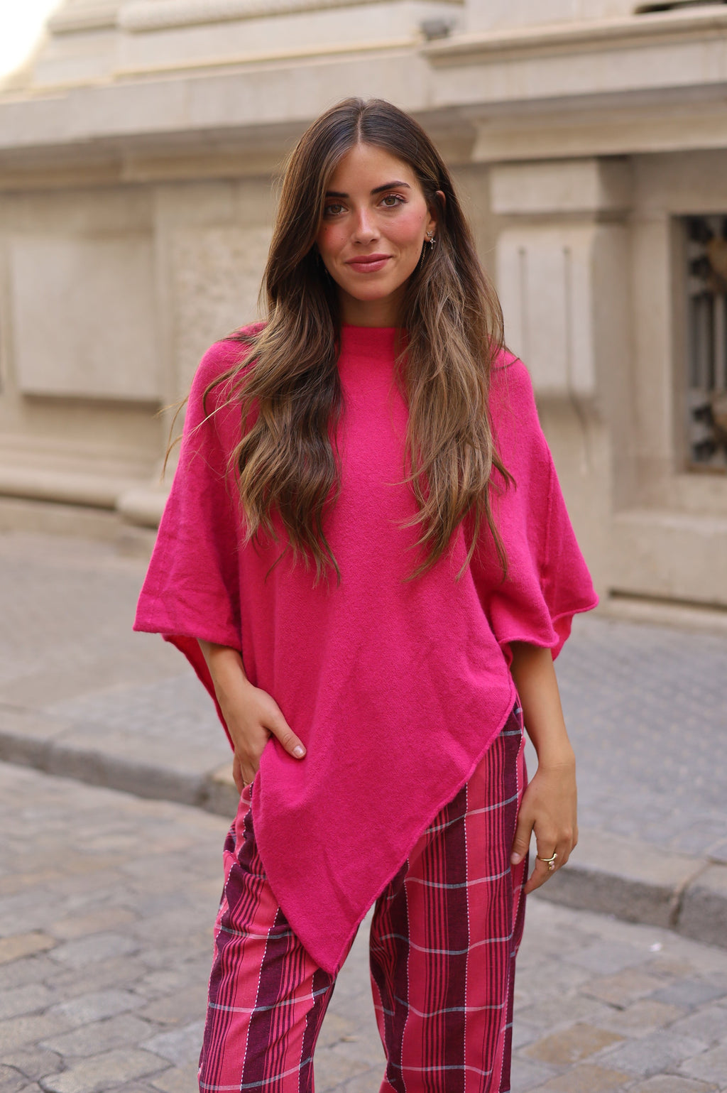 PONCHO MARTA FUCSIA