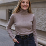 JERSEY CUELLO VUELTO LOLA BEIGE