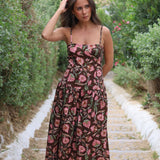 VESTIDO CRISTINA MARRON
