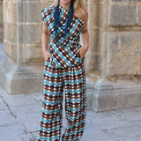 PANTALON SONIA ESTAMPADO AZUL
