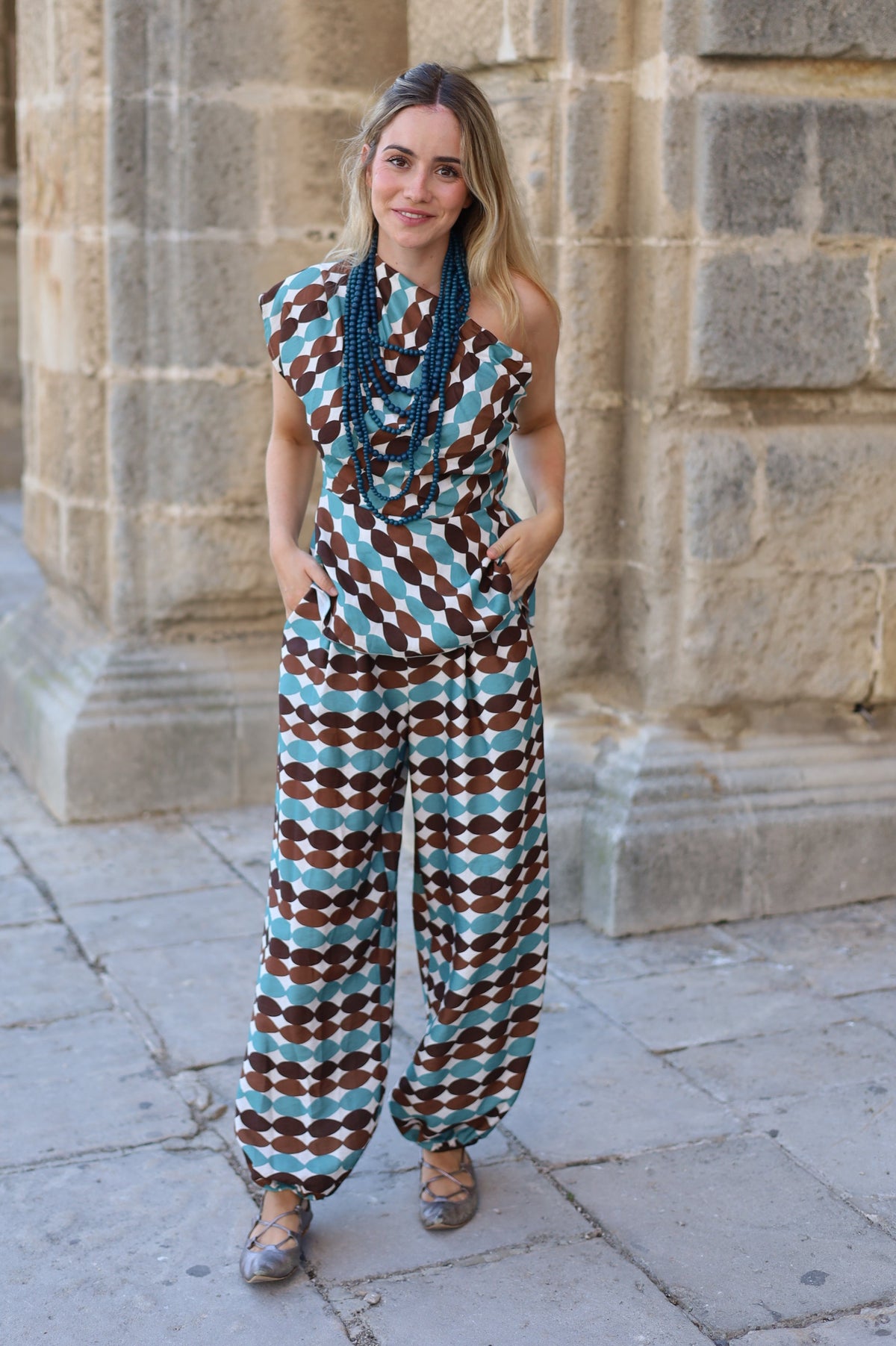 PANTALON SONIA ESTAMPADO AZUL
