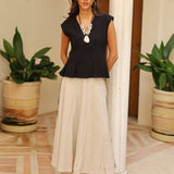 BLUSA TABLAS NEGRA