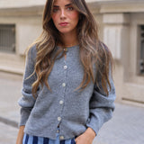 CARDIGAN CANALE BOTONES GRIS