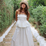 FALDA MIDI CRUDA