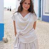 BLUSA SATINADA CRUDA