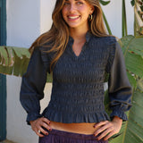 BLUSA NIDO ANTRACITA
