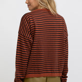 JERSEY RAYAS TEJA Y MARRON