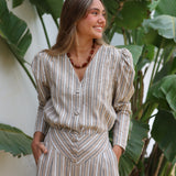 CHAQUETA LINO RAYAS